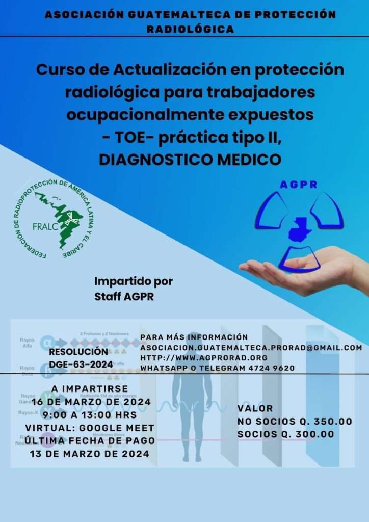 Curso de Actualización en protección radiológica para trabajadores ocupacionalmente expuestos - TOE- práctica tipo II, DIAGNOSTICO MEDICO