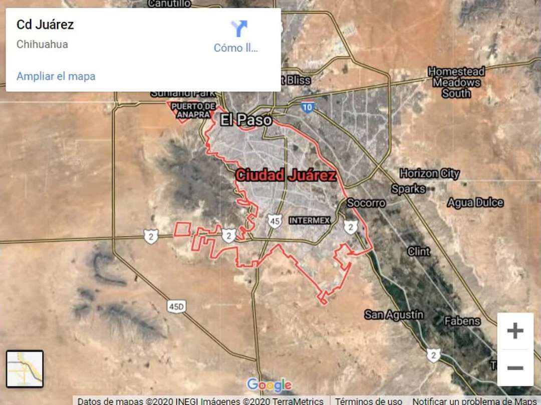 mapa de ciudad juarez donde fue el accidente radiologico